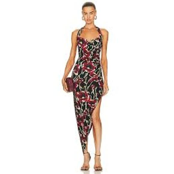 NORMA KAMALI (Revolve) Cayla Side Drape Dress - Picture 1 of 8
